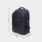 Dark Blue Polyester Backpack with Laptop Compartment, , large image number null