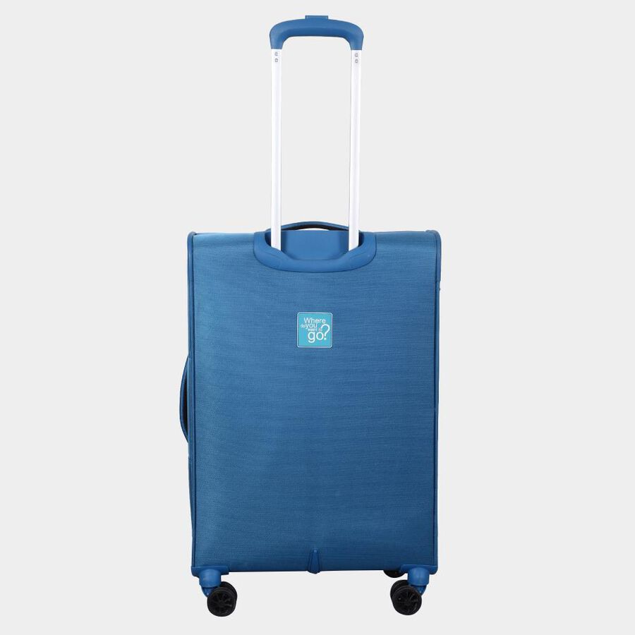 1 Pc 8-Wheel Polyester Soft Case Trolley, Medium, , large image number null