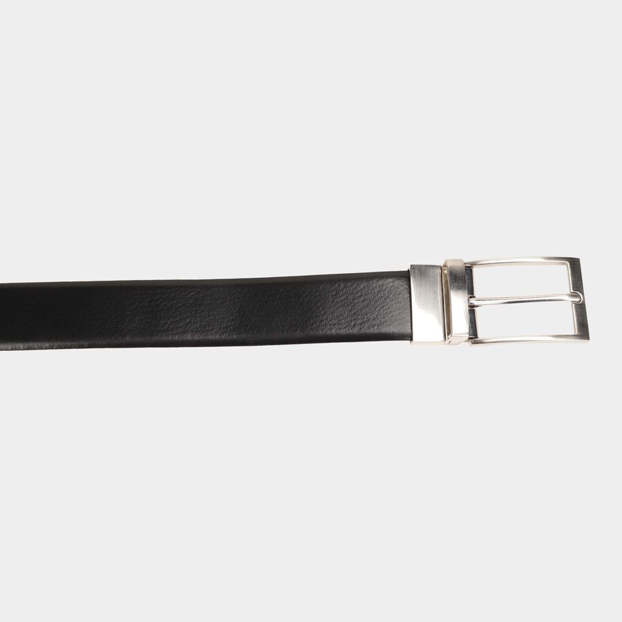 Men's Black Leather Formal Belt, , large image number null