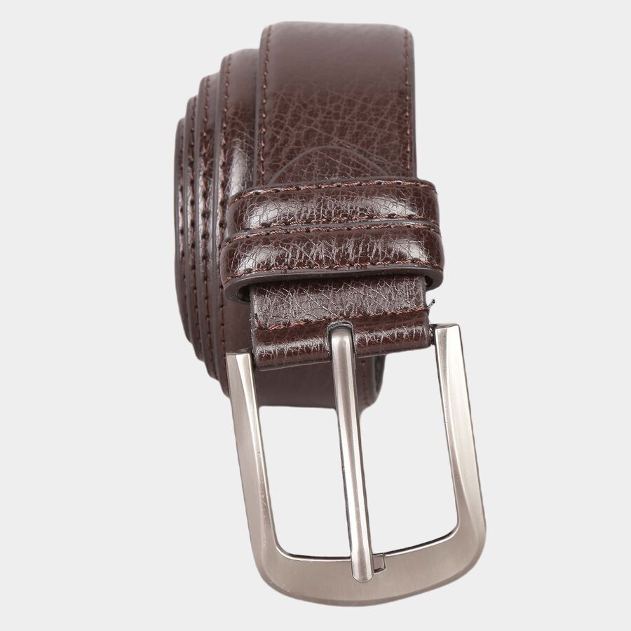 Men's Brown Polyurethane Casual Belt, 38 in. Waist, , large image number null