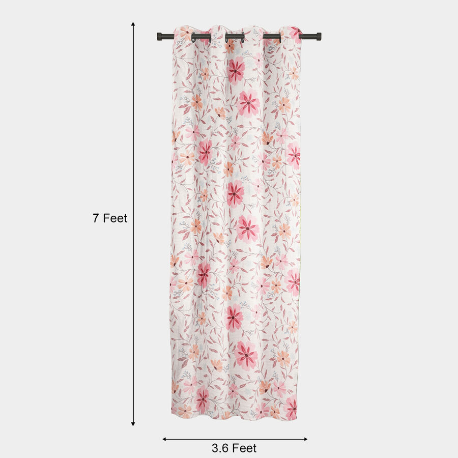 7ft. Pink Polyester Curtain, , large