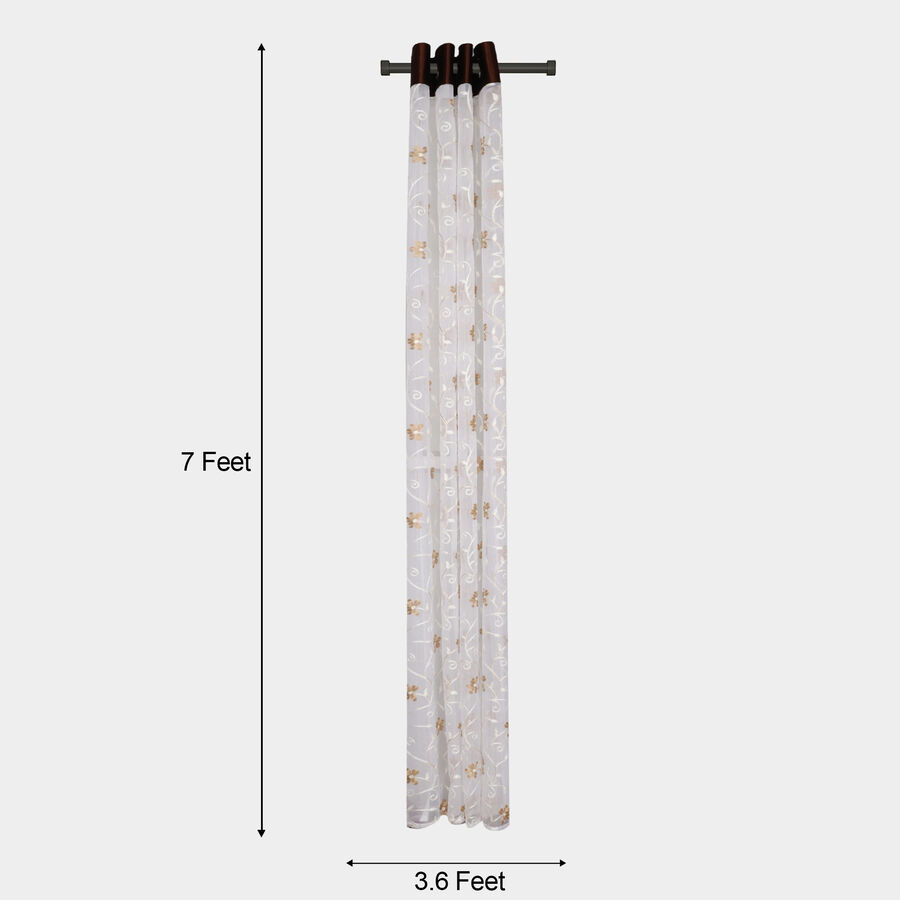 7ft. Beige Microfiber Door Curtain, , large image number null