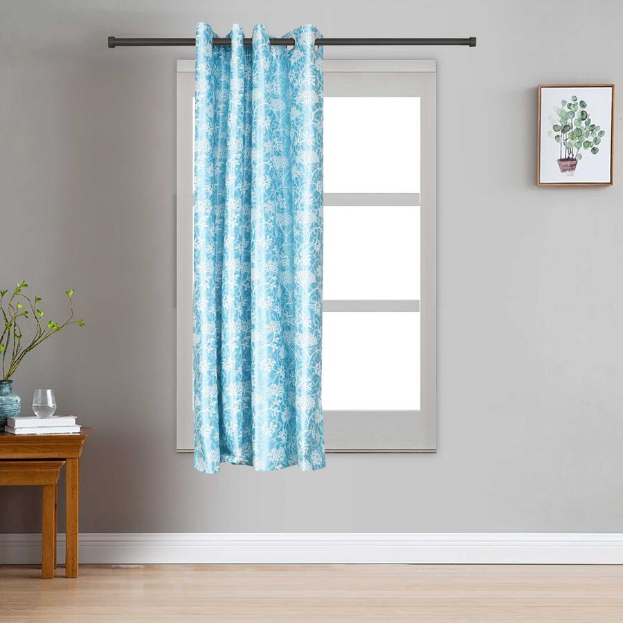 5ft. Blue Window Curtain, , large image number null