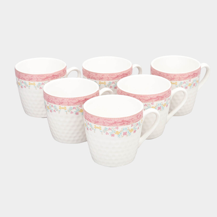 180 ml Bone China Mug Set of 6, , large image number null