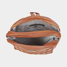 Women's Brown Polyurethane Backpack, , small image number null