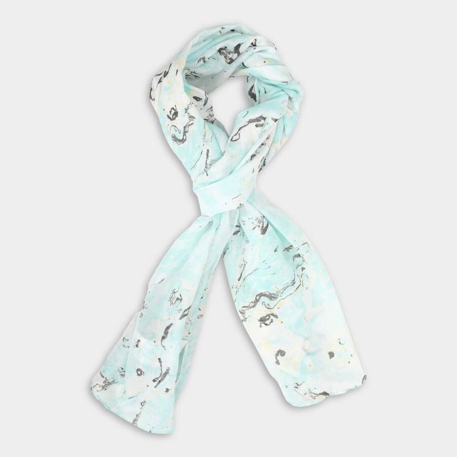 Women's off White Viscose Scarf, , large image number null