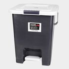 10 L Grey Plastic Dustbin, , small image number null