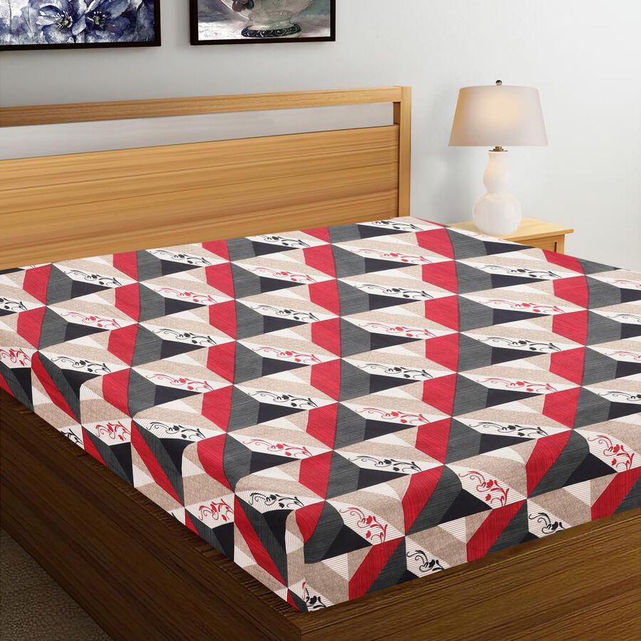 Green Microfiber Double Bedsheet, , large image number null