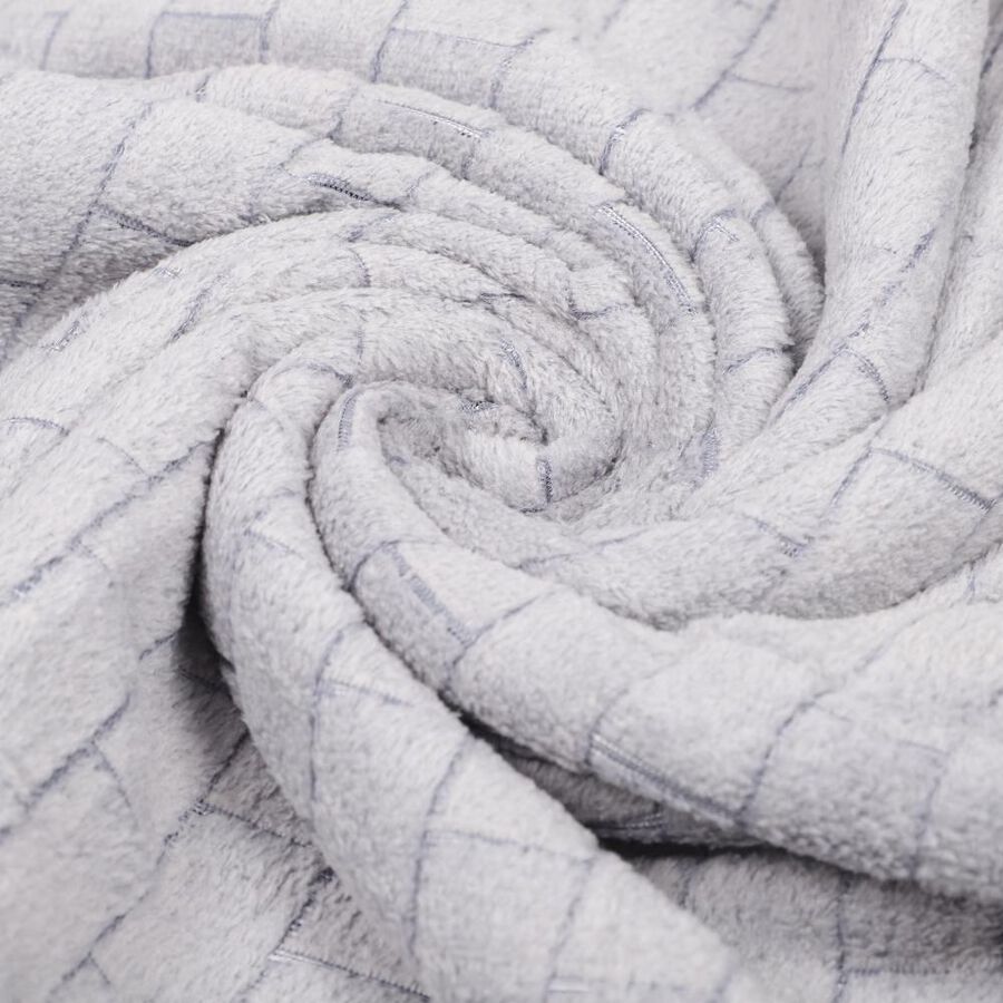 200 GSM Grey Microfiber Bath Towel, , large
