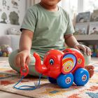 Kid's Red Plastic Pull Along, , small