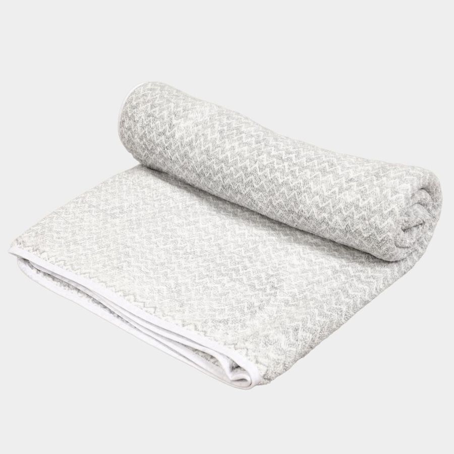280 GSM Grey Microfiber Bath Towel, , large