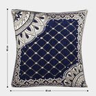 Blue Polyester Cushion Cover, , small image number null