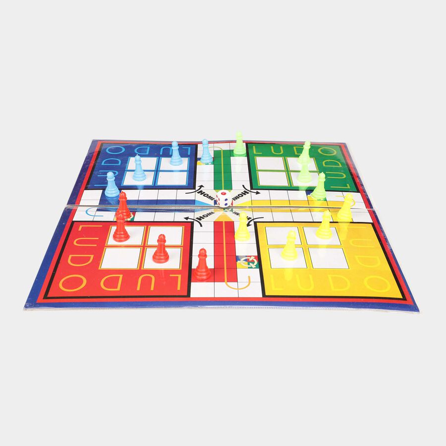 Cardboard Ludo Game -Colour/Design May Vary, , large image number null