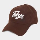 Men's Brown Cotton Cap, , small