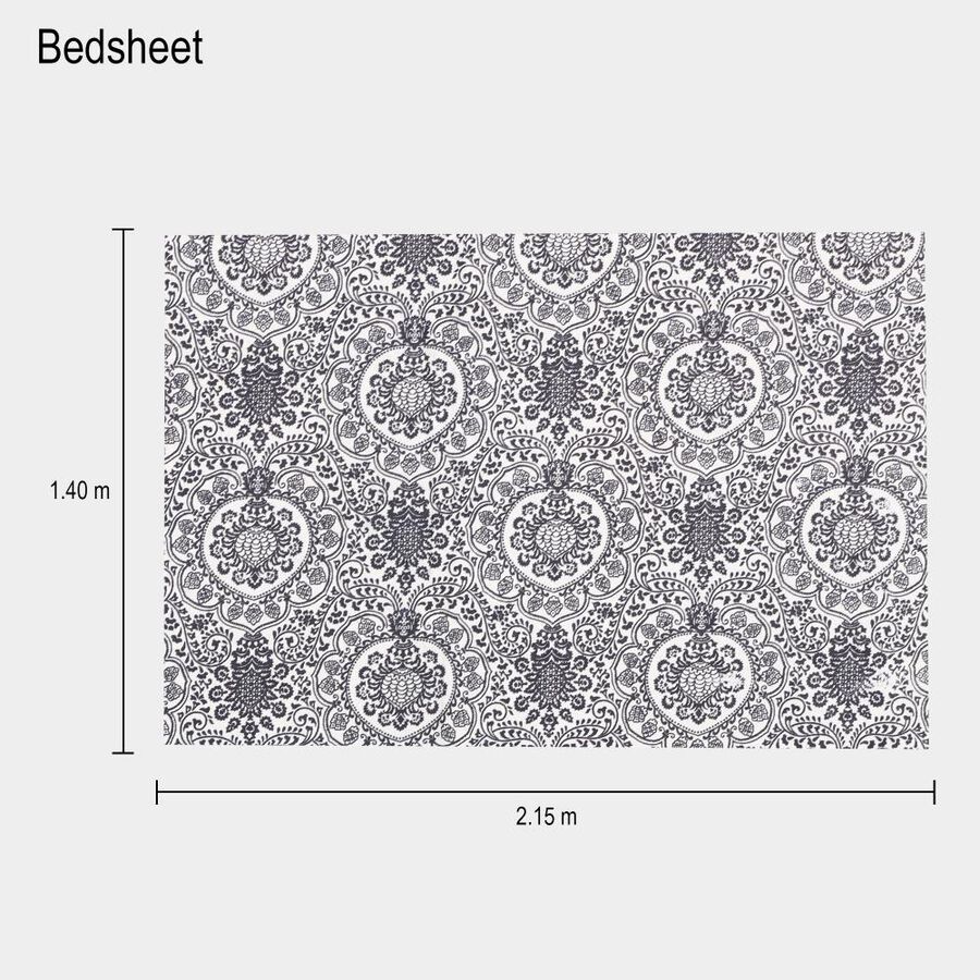Cotton Blend Single Bedsheet, , large image number null