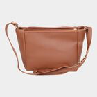 Women's Polyurethane Envelope/Zipper Sling Bag, , small image number null