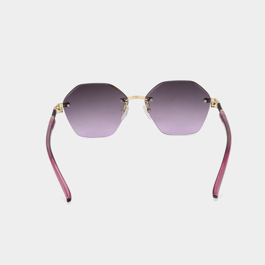 Woman's Brown Plastic Ladies Sunglasses, , large
