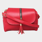 Women's Polyurethane Sling Bag, , small image number null