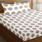 Pink Cotton Double Bedsheet with Pillow Cover, , small