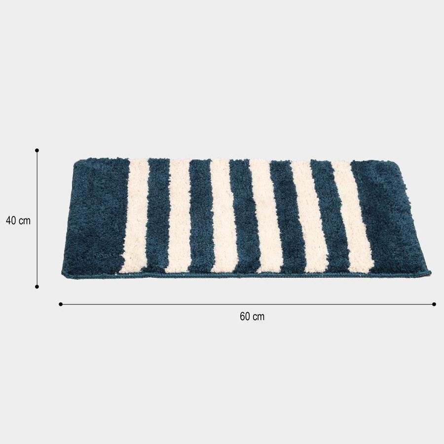 Anti-Skid Blue Polyester Door Mat, , large