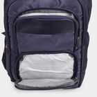 Dark Blue Polyester Backpack with Laptop Compartment and USB Port, , small image number null