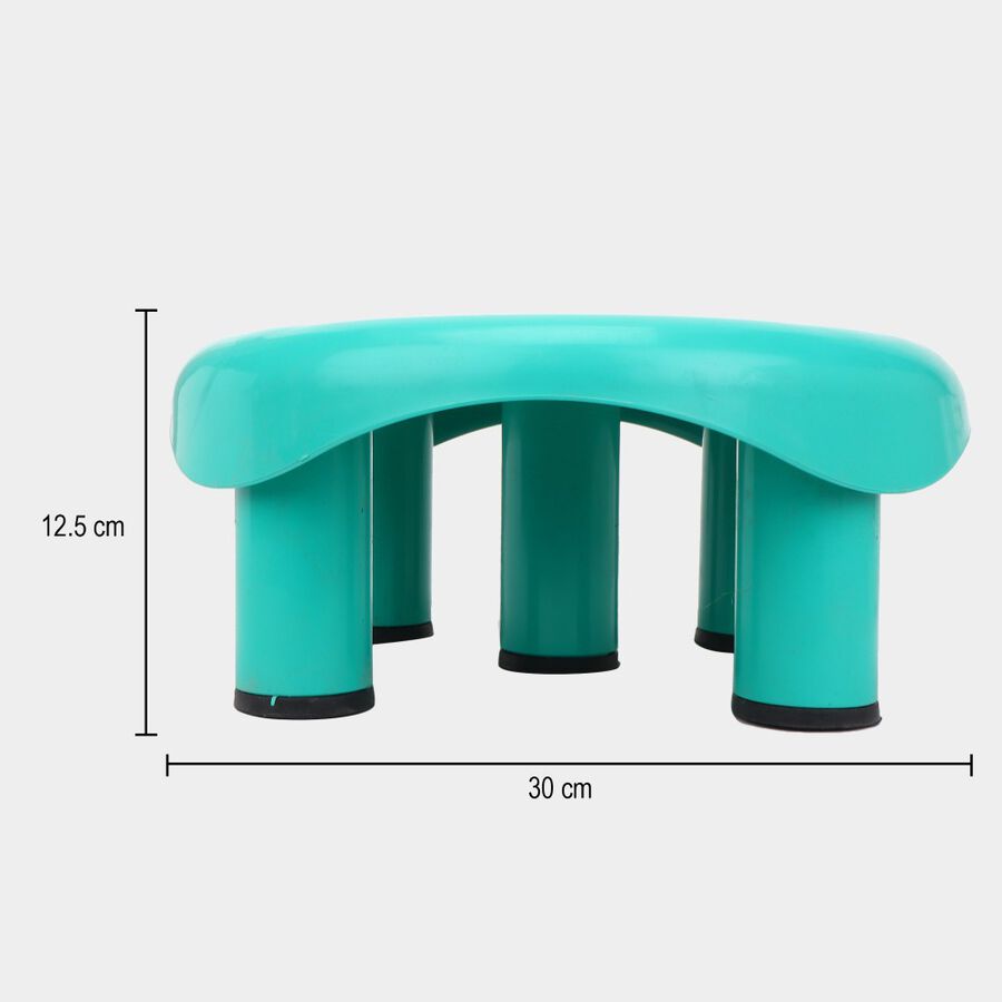 Green Plastic Bath Stool, , large image number null