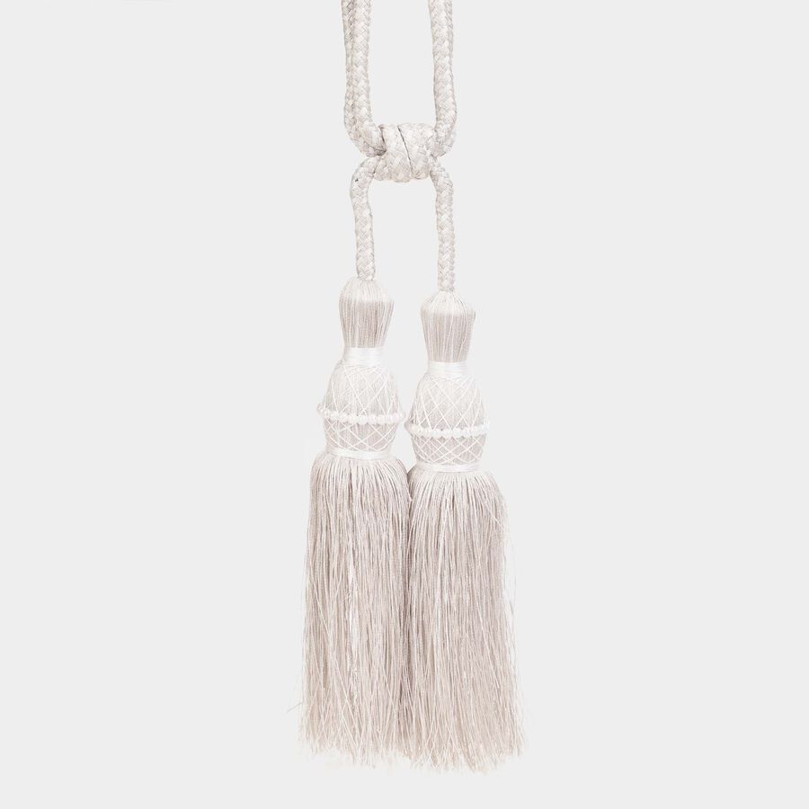 Grey Microfiber Tieback Rope, , large image number null