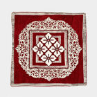 Maroon Polyester Cushion Cover, , small image number null