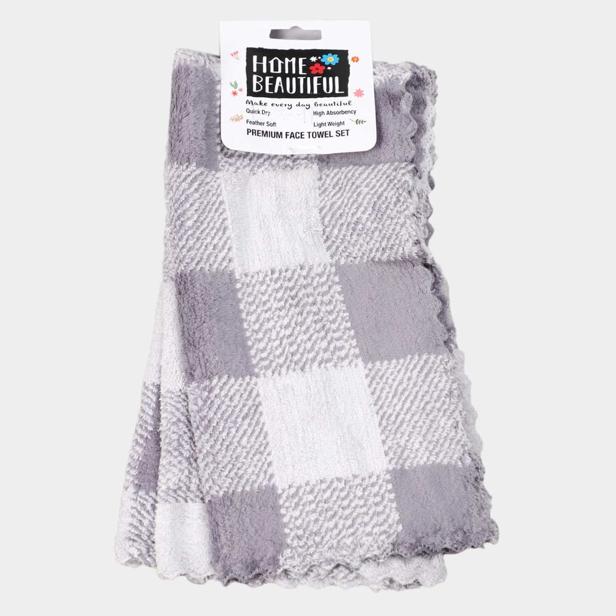 280 GSM Grey Microfiber Face Towel, , large image number null