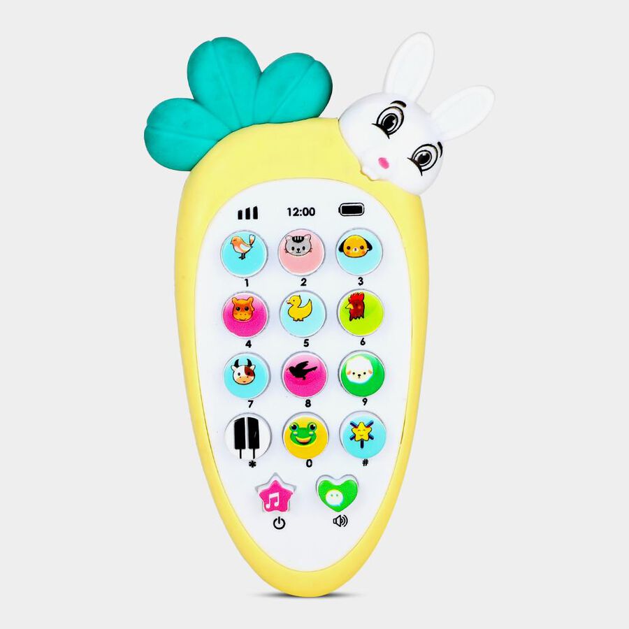 Kid's Bunny Toy Phone with Animal Sounds, , large