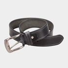 Men's Black Leather Casual Belt, , small image number null