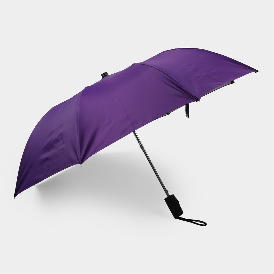 Woman's Purple Polyester Umbrella, , large