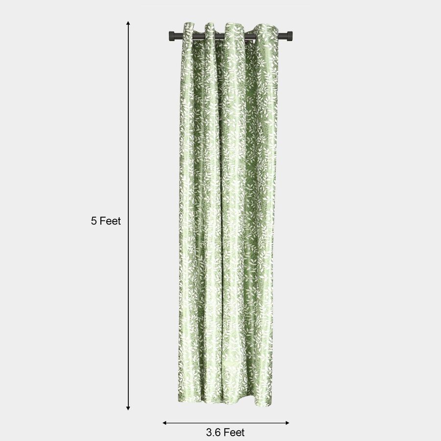 5ft. Dark Green Window Curtain, , large image number null