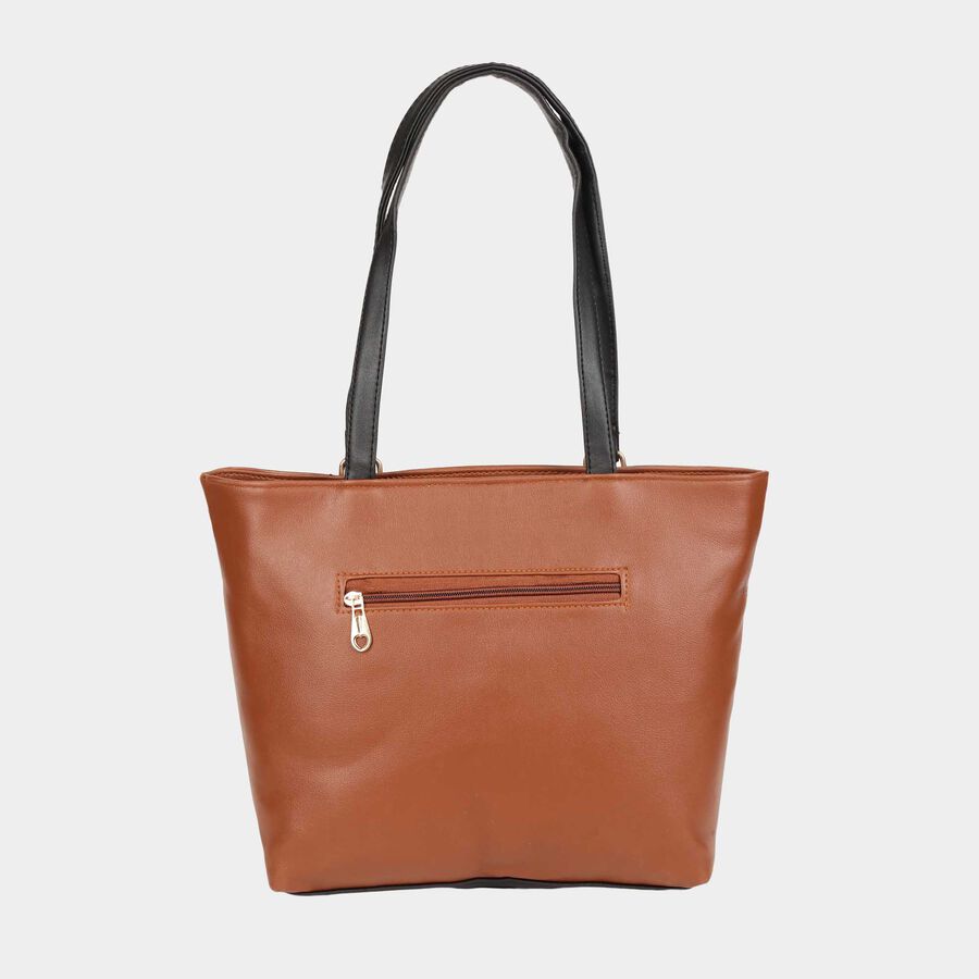 Women's Tan Polyurethane Hand Bag, , large image number null