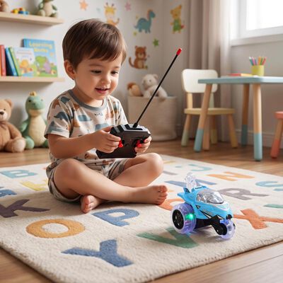 Kid's 360&deg; Tornado Spinning Remote Control Stunt Car