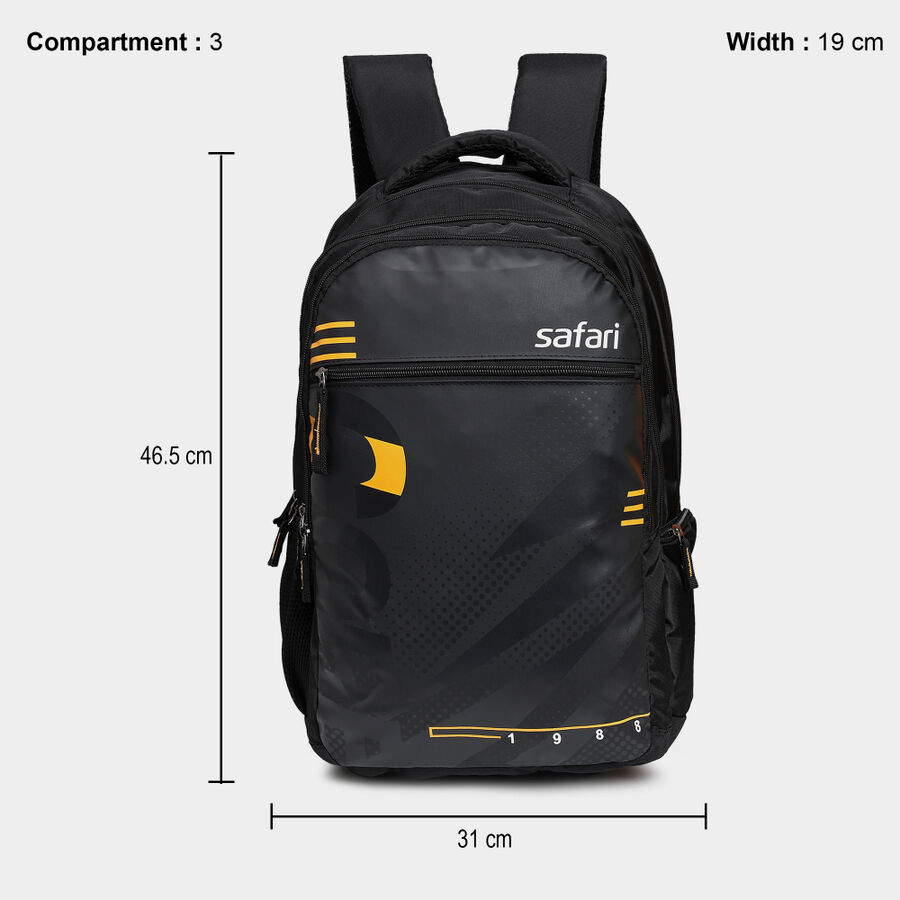 Black Polyester Back Pack, , large