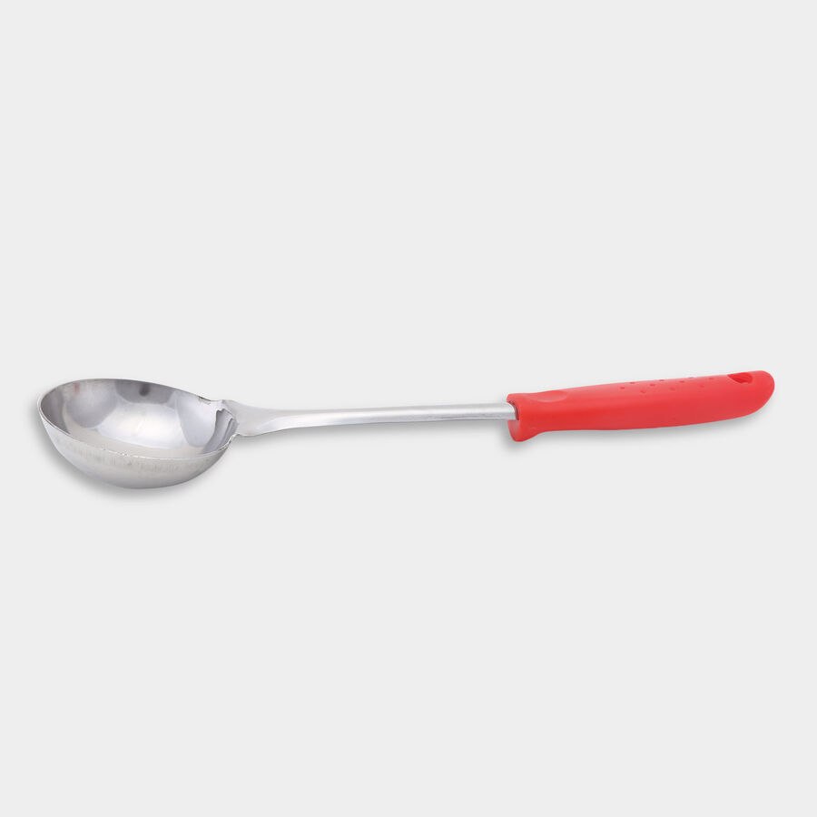 Stainless Steel Ladle With Plastic Handle, , large image number null
