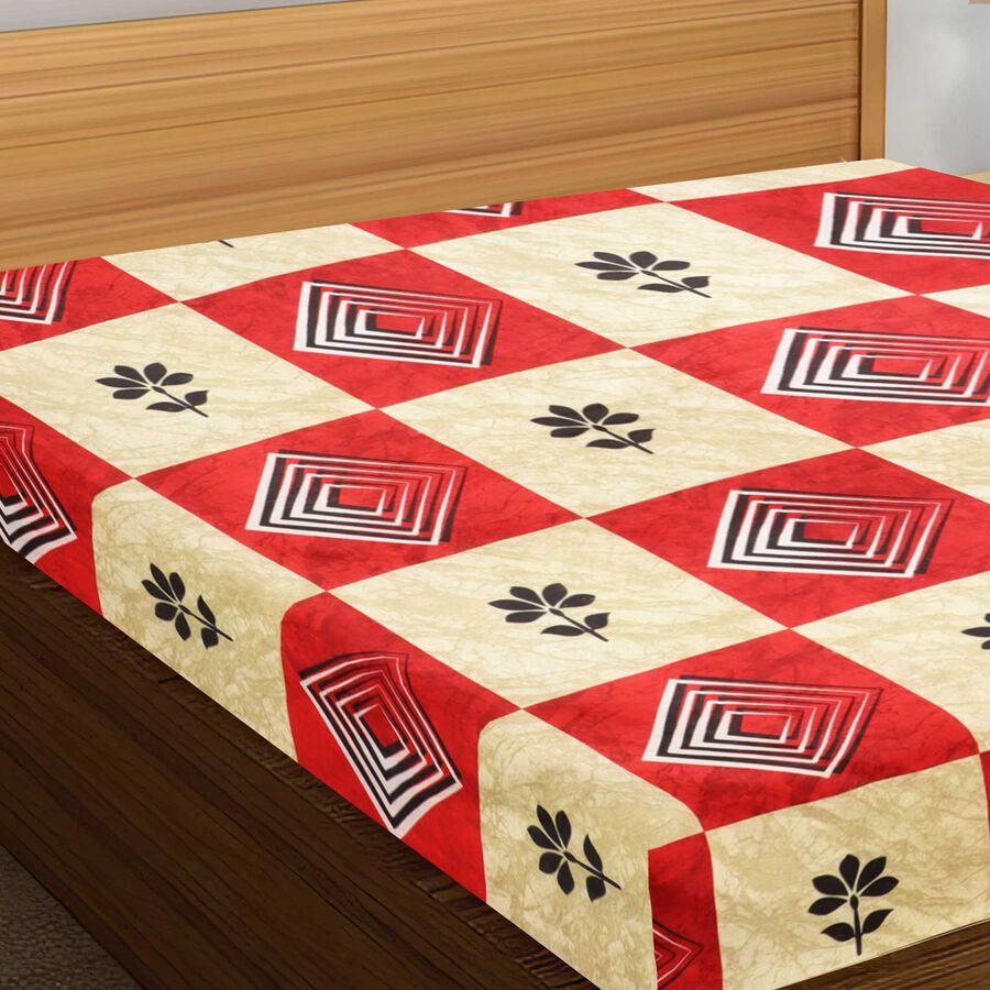 90 GSM Microfiber Double Bedsheet, , large image number null