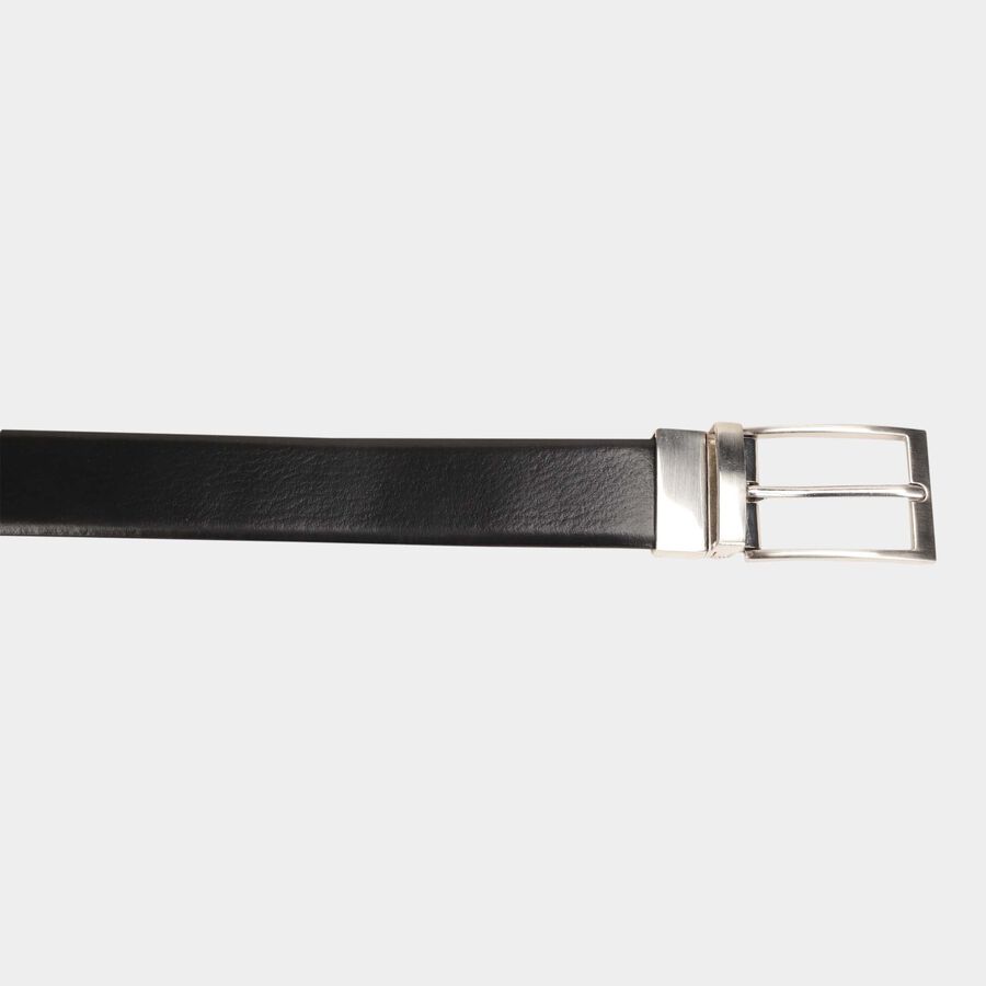 Men's Black Leather Formal Belt, , large image number null