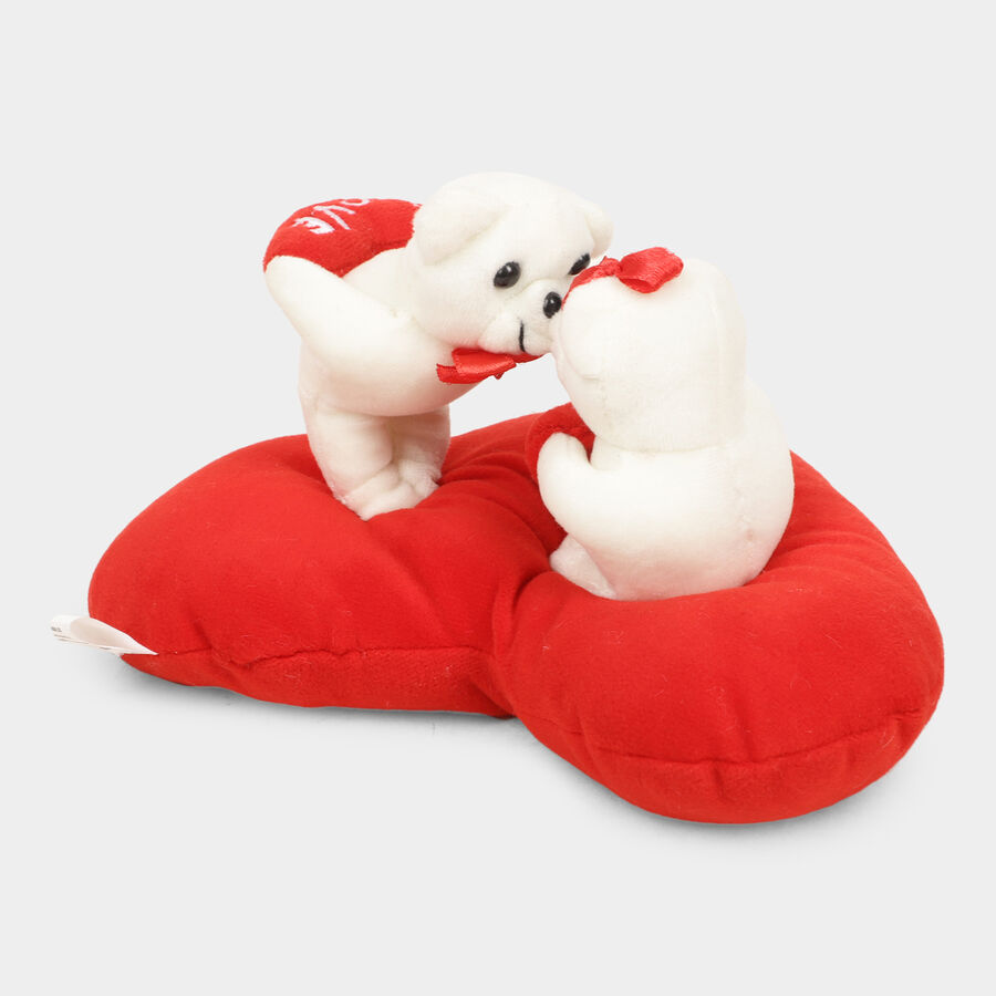 Red Fabric Teddy Bear, , large