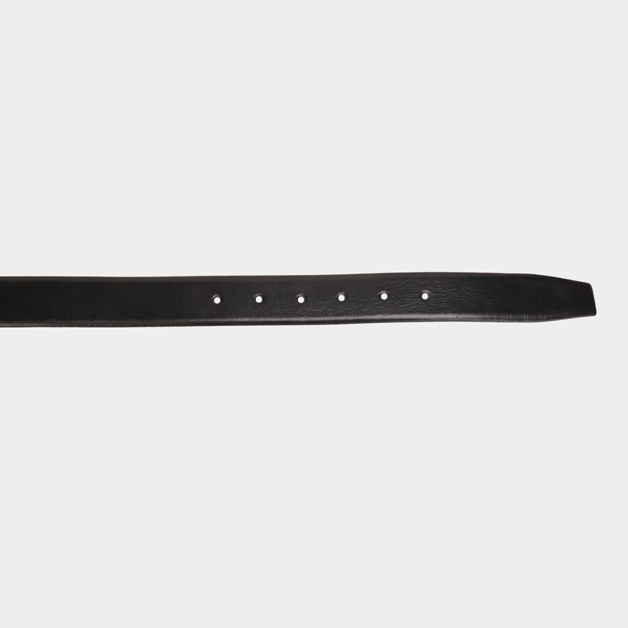 Men's Black Leather Formal Belt, , large image number null