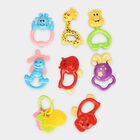 Kid's Multi-Color Baby Rattles and Teethers Toy Set, , small