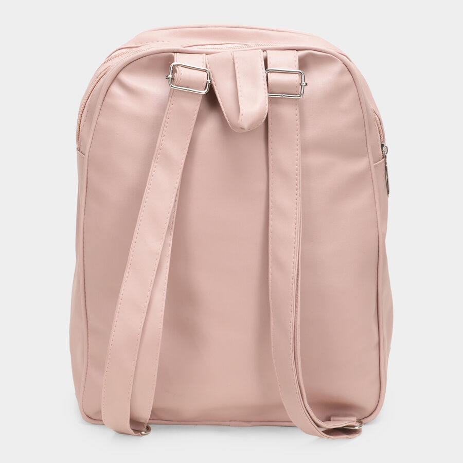 Brink Women's Pink Polyurethane Backpack | Vishal Mega Mart India