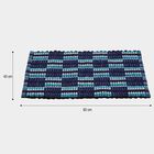 Blue Polyester Cotton Door Mat, , small