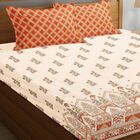 120 GSM Beige Microfiber Double Bedsheet, , small image number null