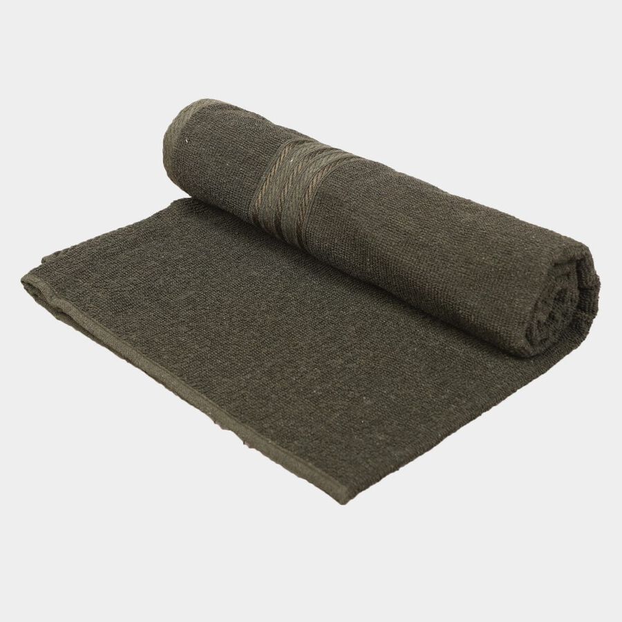 350 GSM Green Cotton Bath Towel, , large