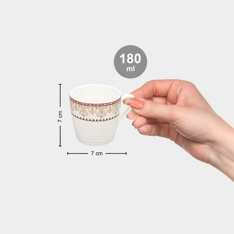 180 ml Bone China Mug Set of 6, , large image number null