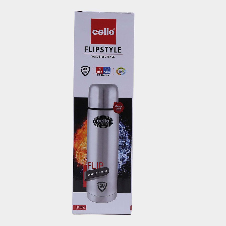 1 L Stainless Steel Insulated Bottle, Bullet Flask, , large image number null