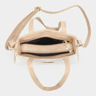 Women Golden Polyurethane Handbag, , small image number null