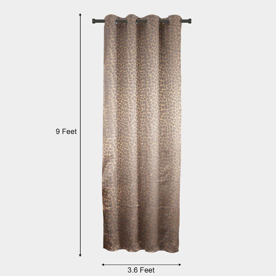 9ft. Living Room Chocolate Brown Blackout Eyelet Curtains, , large image number null